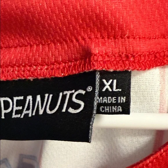 NWT Peanuts Red and White Striped Jersey - Picture 2 of 6